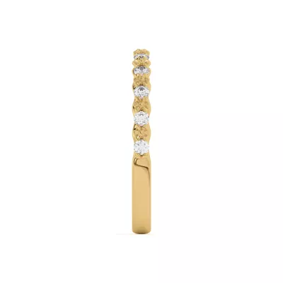 Blooming Petal Pavé Band
