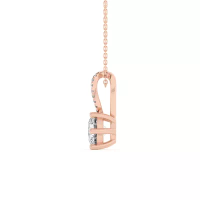 Amadea Split Bale Pavé Pendant