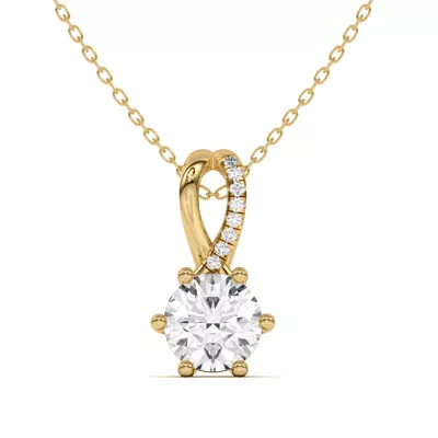 Amadea Split Bale Pavé Pendant
