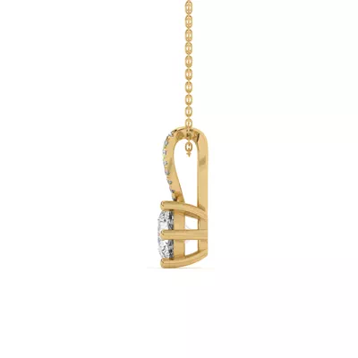 Amadea Split Bale Pavé Pendant