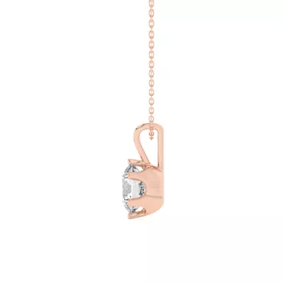 Joya Scooped Solitaire Pendant