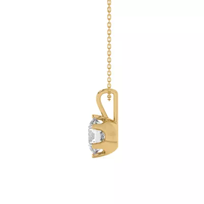 Joya Scooped Solitaire Pendant