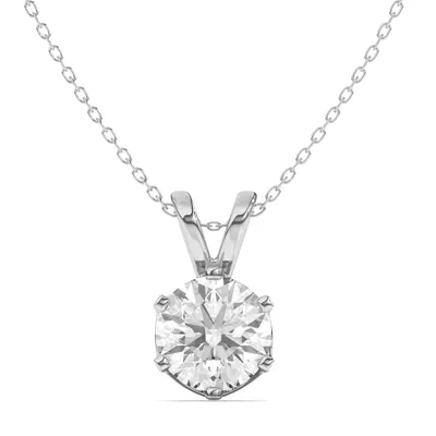 Joya Scooped Solitaire Pendant