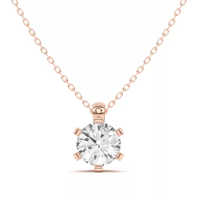 Celestial Prong Solitaire Pendant