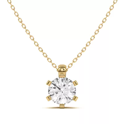 Celestial Prong Solitaire Pendant