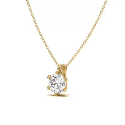 Celestial Prong Solitaire Pendant