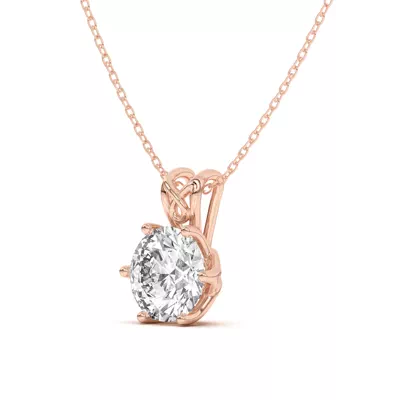 Isabella Interwining Solitaire Pendant