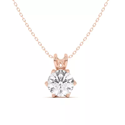 Isabella Interwining Solitaire Pendant
