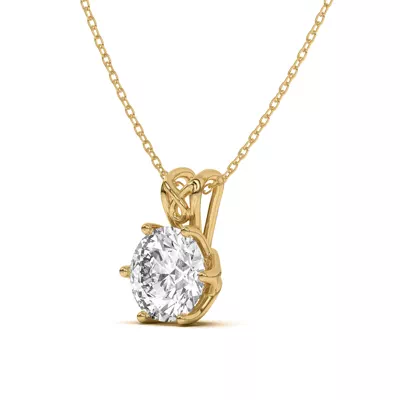 Isabella Interwining Solitaire Pendant