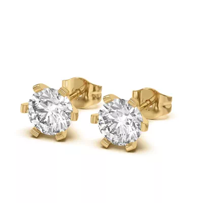 Celestial Prong Diamond Earrings