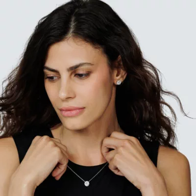 Ella Compass Halo Pendant