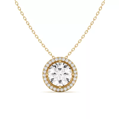 Ella Compass Halo Pendant