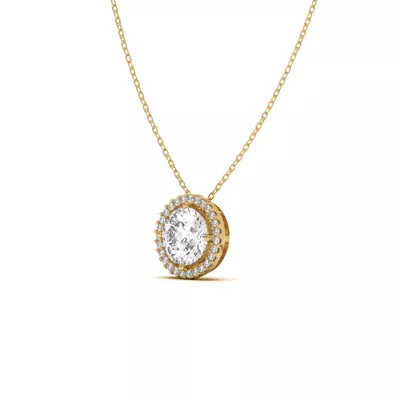 Ella Compass Halo Pendant
