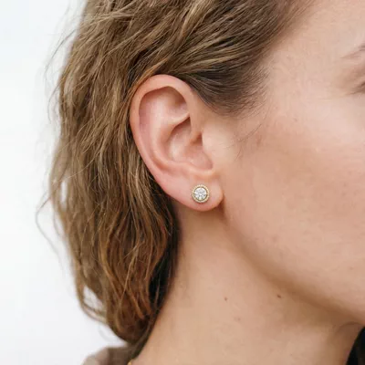 Ella Compass Halo Earrings