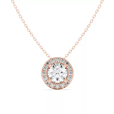 Eva Classic Halo Pendant
