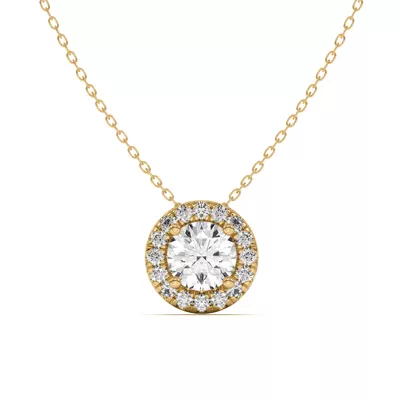 Eva Classic Halo Pendant
