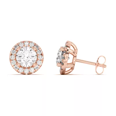 Eva Classic Halo Earrings