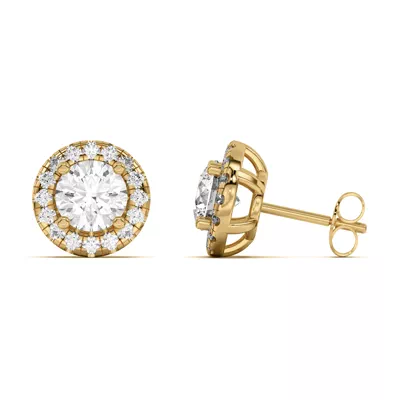 Eva Classic Halo Earrings