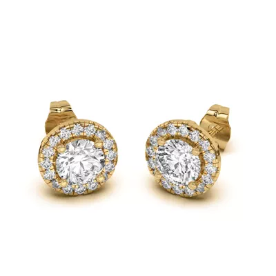 Eva Classic Halo Earrings