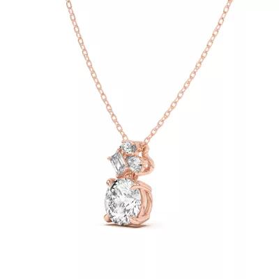 Calley Mixed-Shape Diamond Pendant
