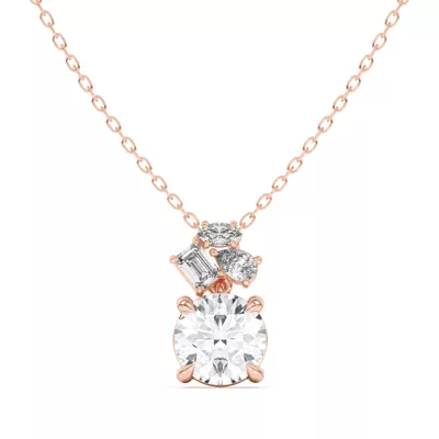 Calley Mixed-Shape Diamond Pendant