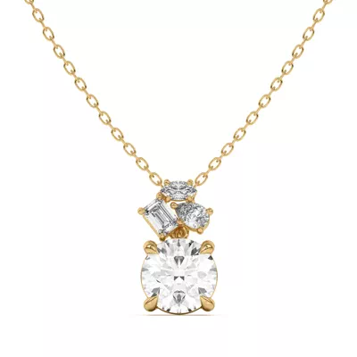 Calley Mixed-Shape Diamond Pendant