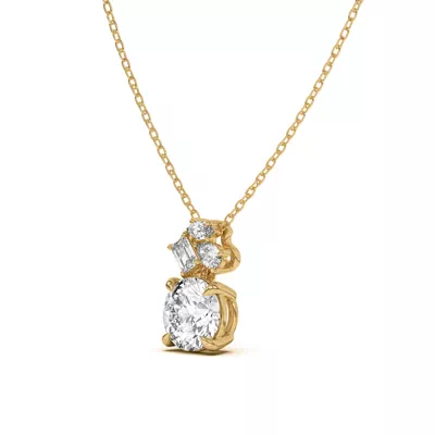 Calley Mixed-Shape Diamond Pendant