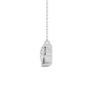 Classic Three-Stone Lab Diamond Pendant