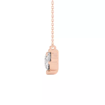 Classic Three-Stone Lab Diamond Pendant