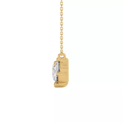 Classic Three-Stone Lab Diamond Pendant