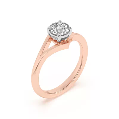 Ruthie Chevron Duo Engagement Ring
