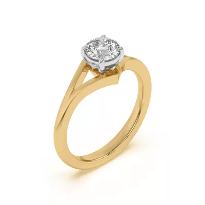 Ruthie Chevron Duo Engagement Ring