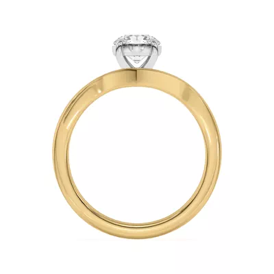 Ruthie Chevron Duo Engagement Ring