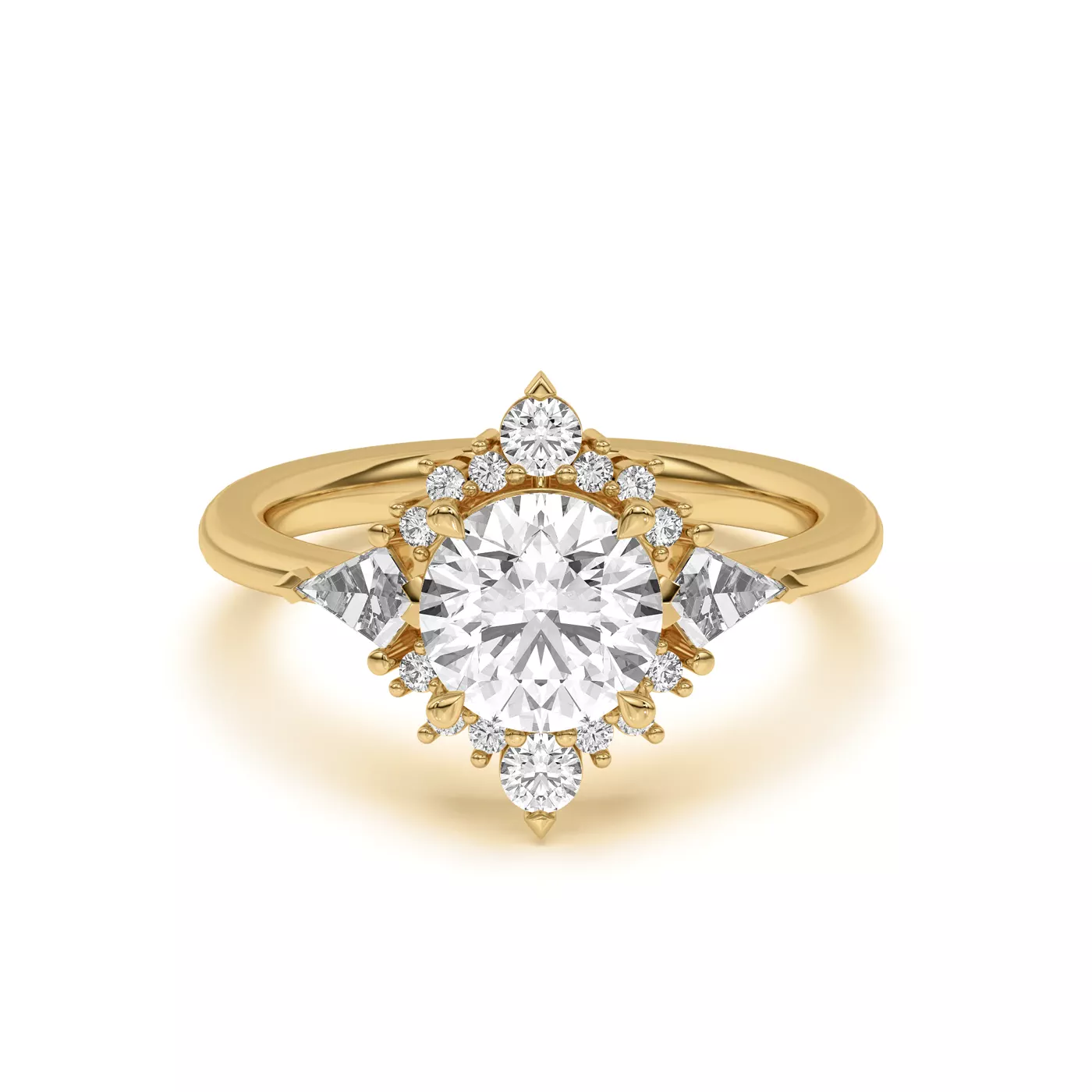 Steph Kite Halo Engagement Ring