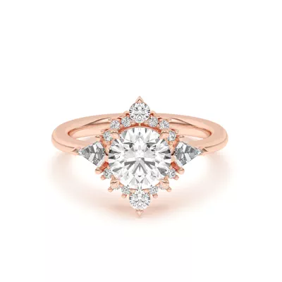 Steph Kite Halo Engagement Ring