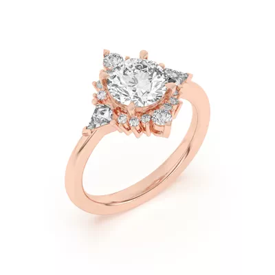 Steph Kite Halo Engagement Ring
