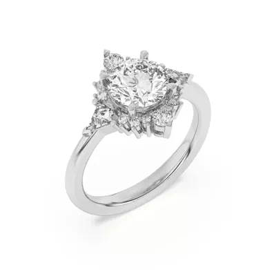 Steph Kite Halo Engagement Ring
