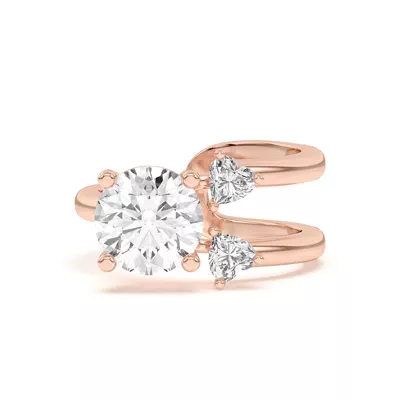 Tor Heart Duo Engagement Ring
