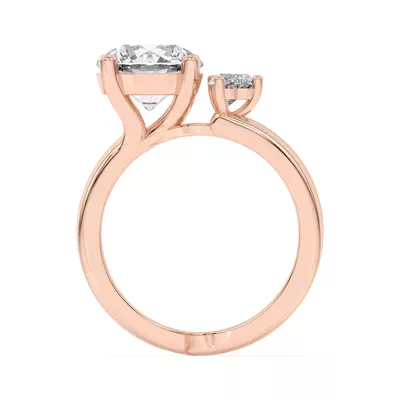 Tor Heart Duo Engagement Ring