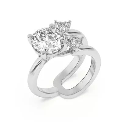 Tor Heart Duo Engagement Ring