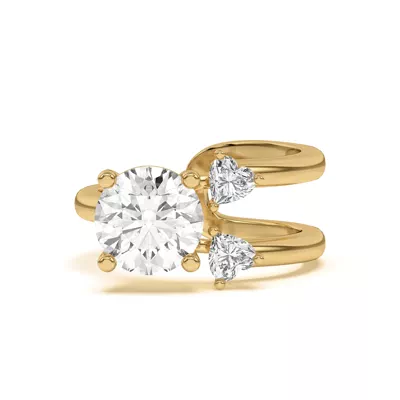 Tor Heart Duo Engagement Ring