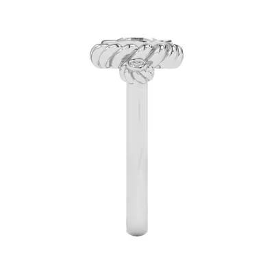 Bijou Rope Halo Engagement Ring