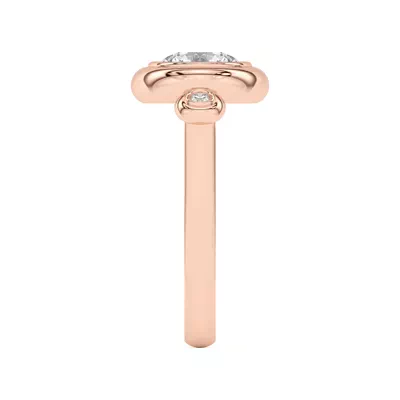 Nia Donut Bezel Engagement Ring