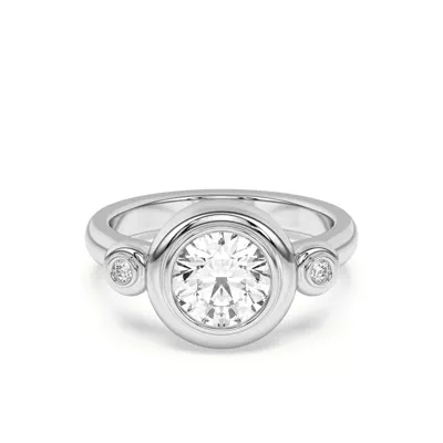 Nia Donut Bezel Engagement Ring
