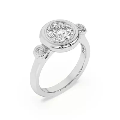 Nia Donut Bezel Engagement Ring