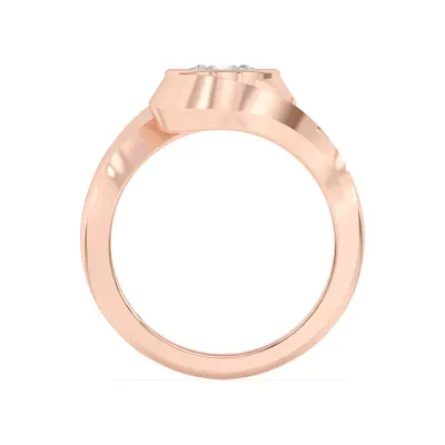 Shea Swirl Bezel Engagement Ring