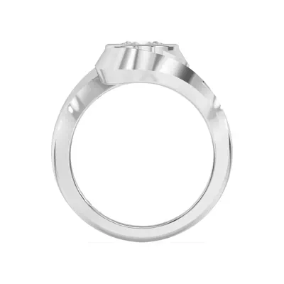 Shea Swirl Bezel Engagement Ring