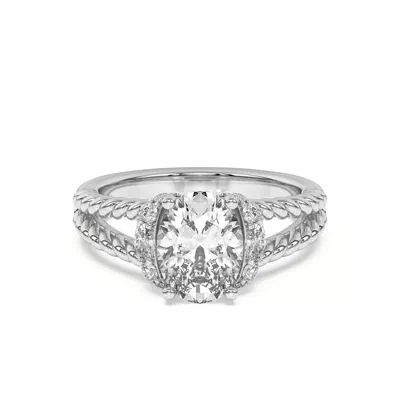 Kit Waterfall Halo Engagement Ring