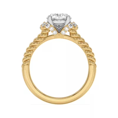 Kit Waterfall Halo Engagement Ring