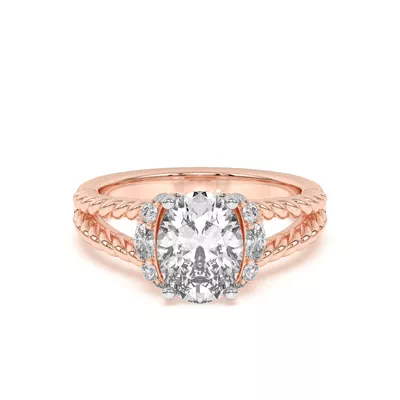 Kit Waterfall Halo Engagement Ring
